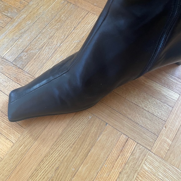 Authentic Black Leather Prada OTK Boots. - Picture 7 of 10